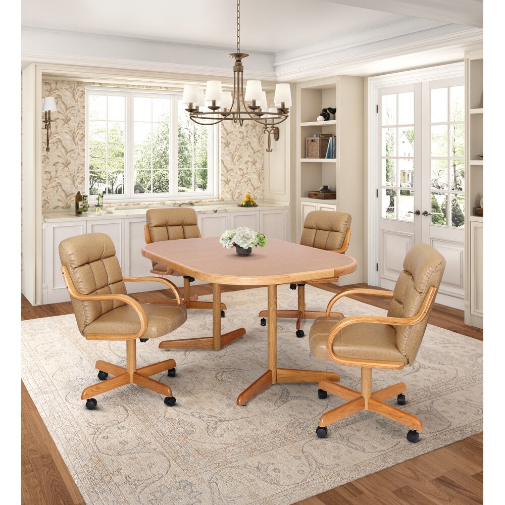 Kitchen table with cheap rolling chairs set